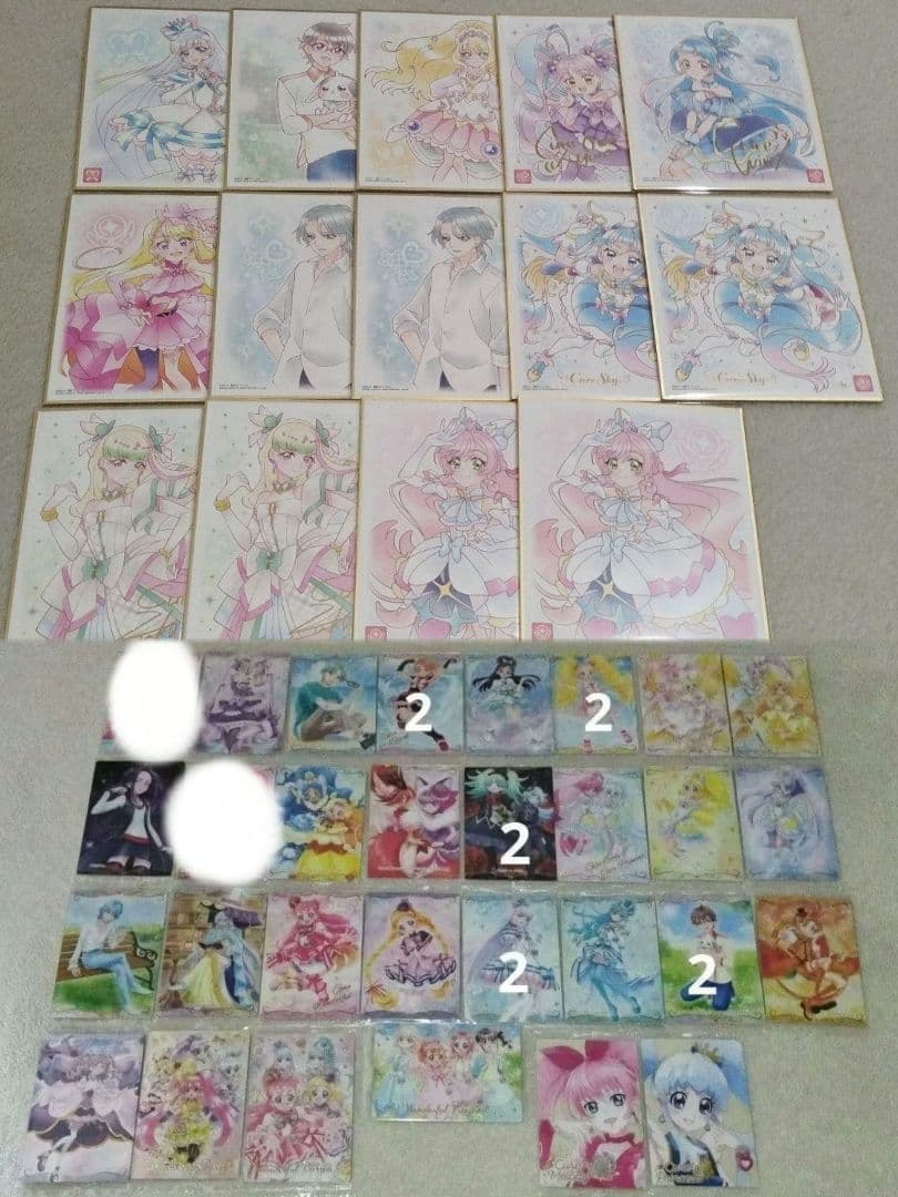 プリキュア キミプリ 色紙 ウエハース コースター フォトカ 缶バッジ スイパラ