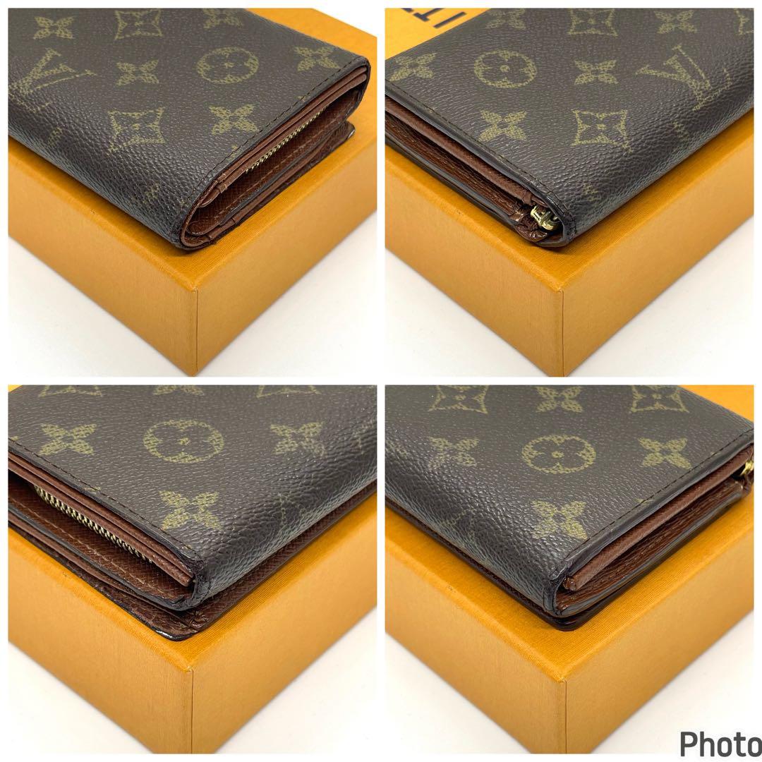 ルイヴィトン モノグラム ポルトビエ トレゾール 折り財布