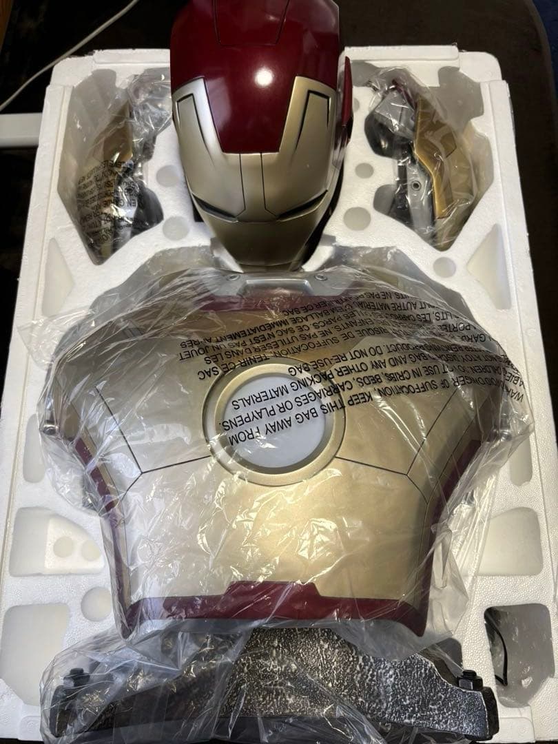 [アイアンマン マーク42 ]マーベル 1/1サイズ　バスト　(箱有り)