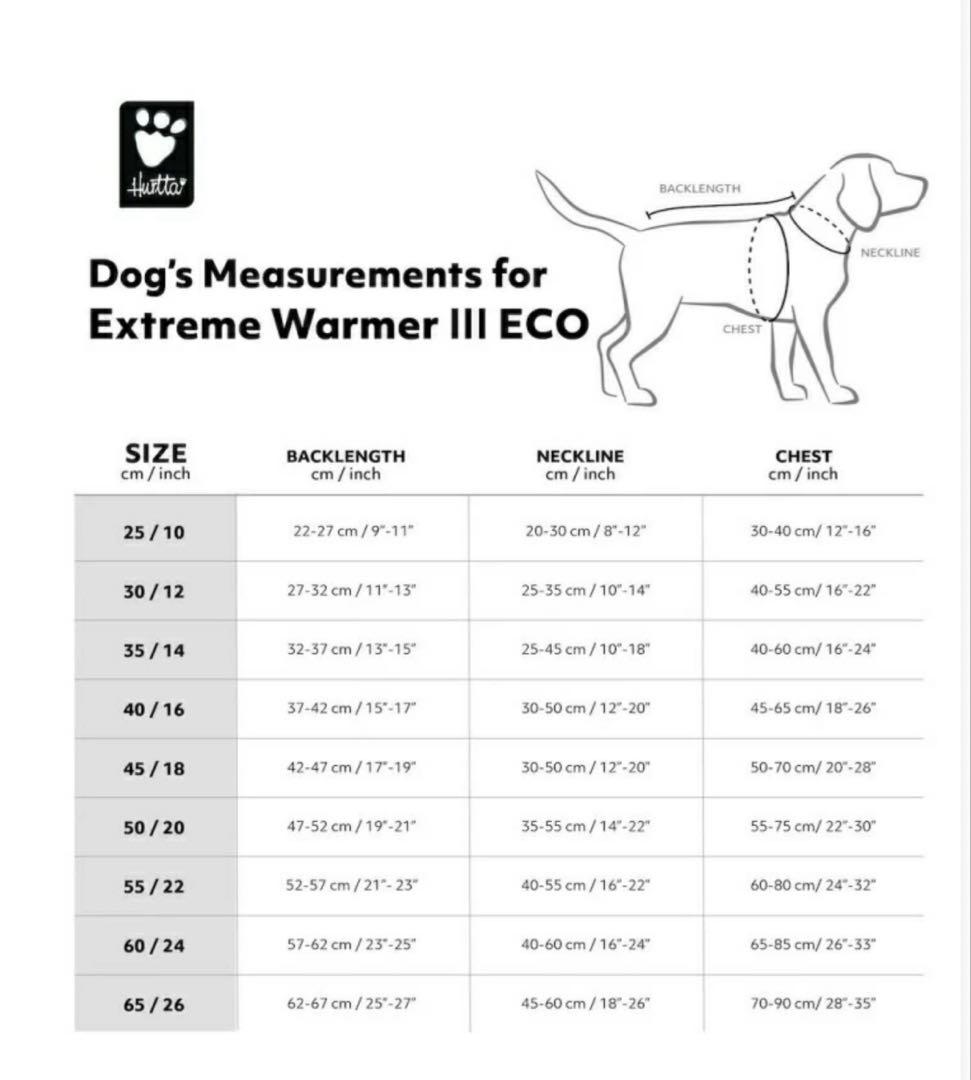 【Hurtta】フルッタ/ドッグジャケット【エクストリームウォーマーⅢエコ】