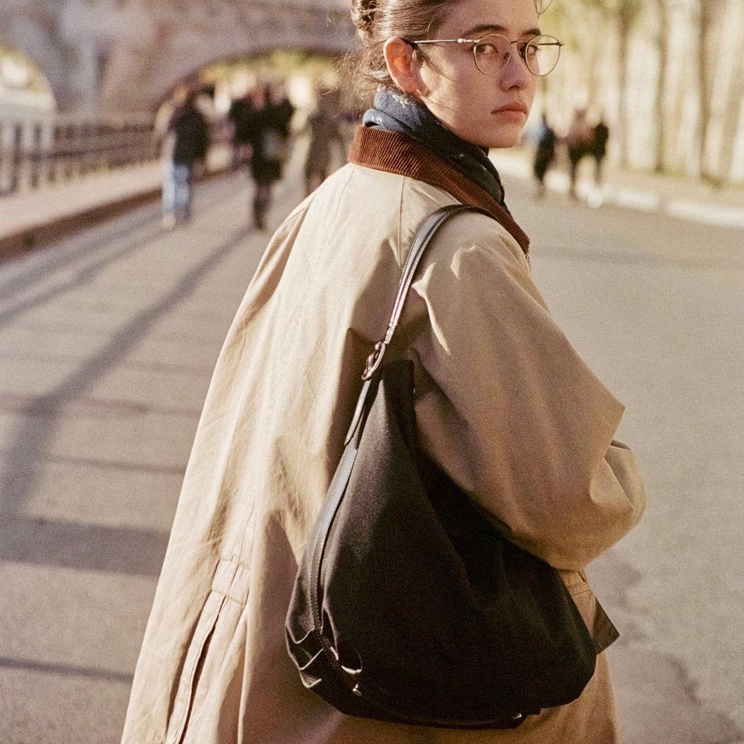 【TOUT Y EST 】カノ トワルバッグ／black