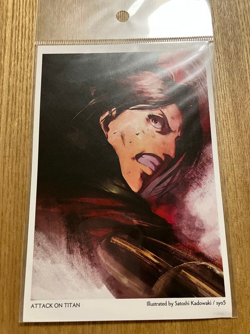 128 進撃の巨人　WIT STUDIO ポストカード　エンドカード　ハンジ