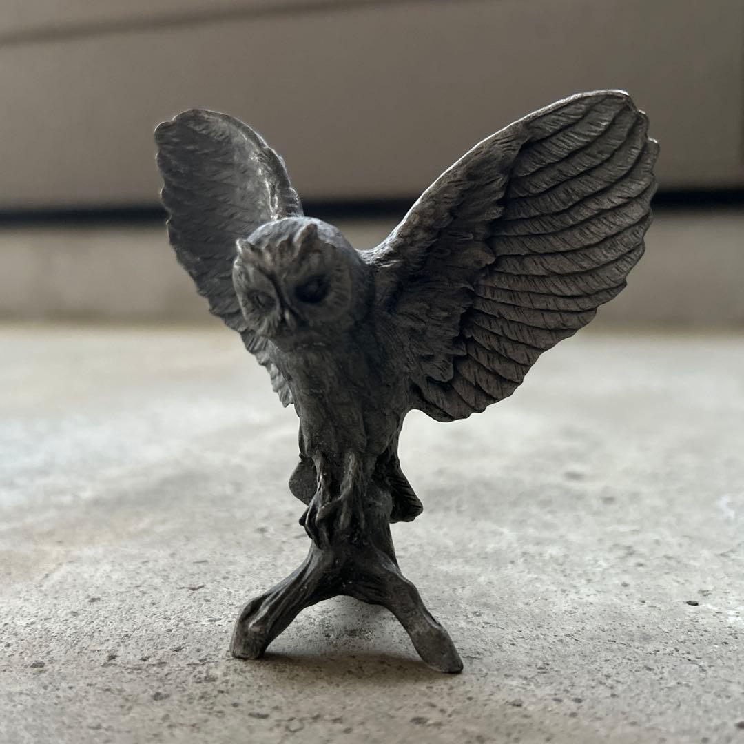 極造形美⭐︎FM社製　フクロウ　アンティーク　置物