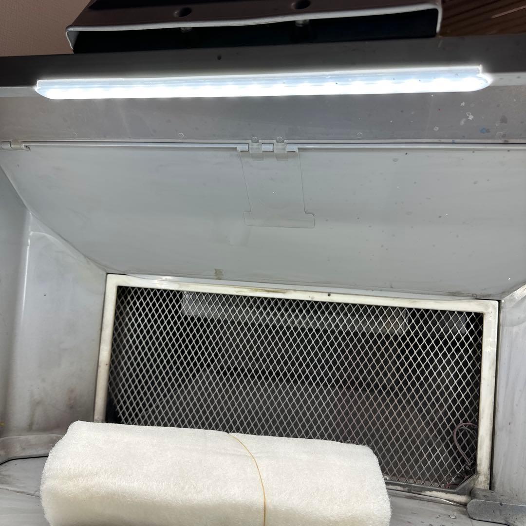 塗装 ブース ファン2基 風量 無段階調整可　エアブラシコンプレッサー付き