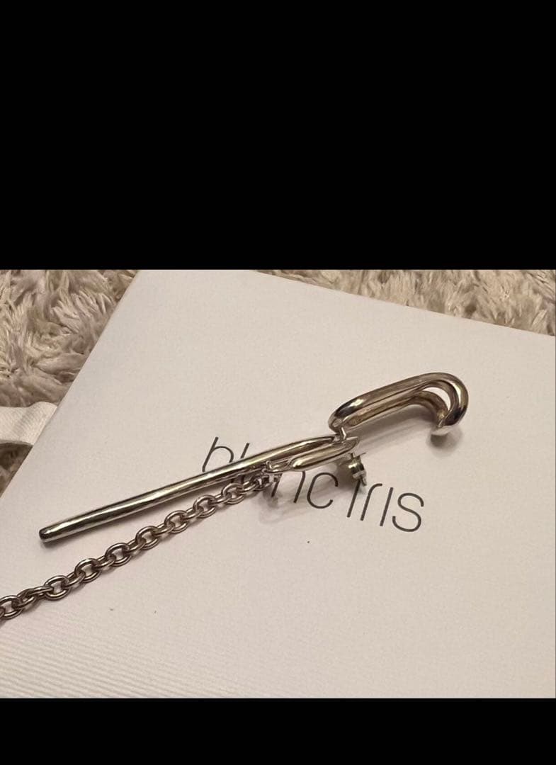 blanc fris チェーン3wayシルバーピアス