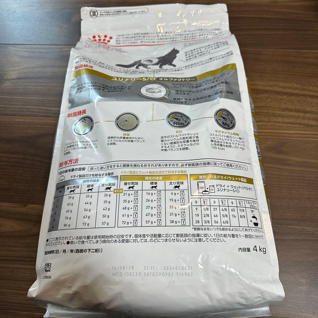  CANIN ユリナリーS/O 4kg