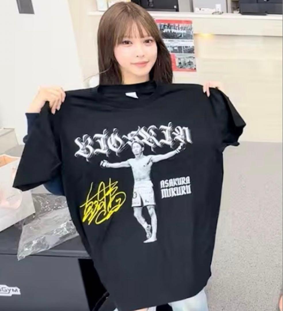 朝倉未来応援TシャツL ノベルティセットBIOSKIN