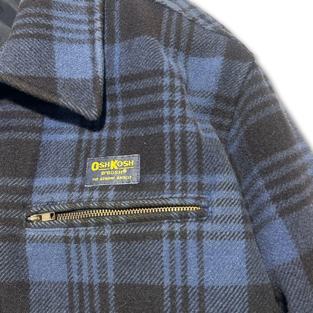 70s OSHKOSH チェックウールジャケット vintage