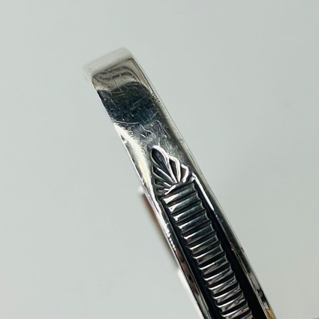 Navajoナバホ族Bruce MorganバングルブレスレットSterling