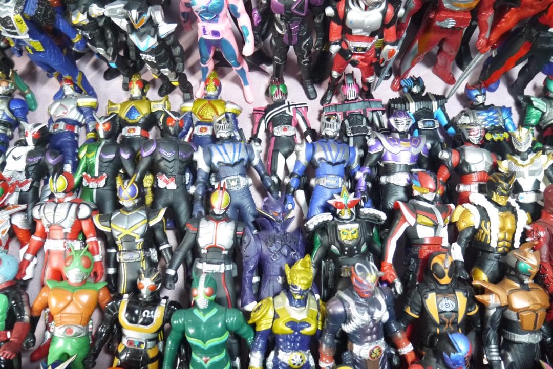 ライダーヒーローシリーズ　ビッグサイズソフビフィギュア　125体セット