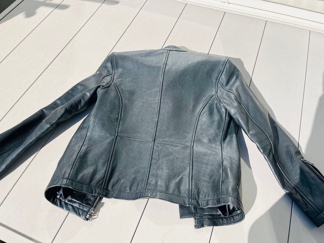 美品　HARUF Sergio 本革 シングルライダースジャケット　ハルフ