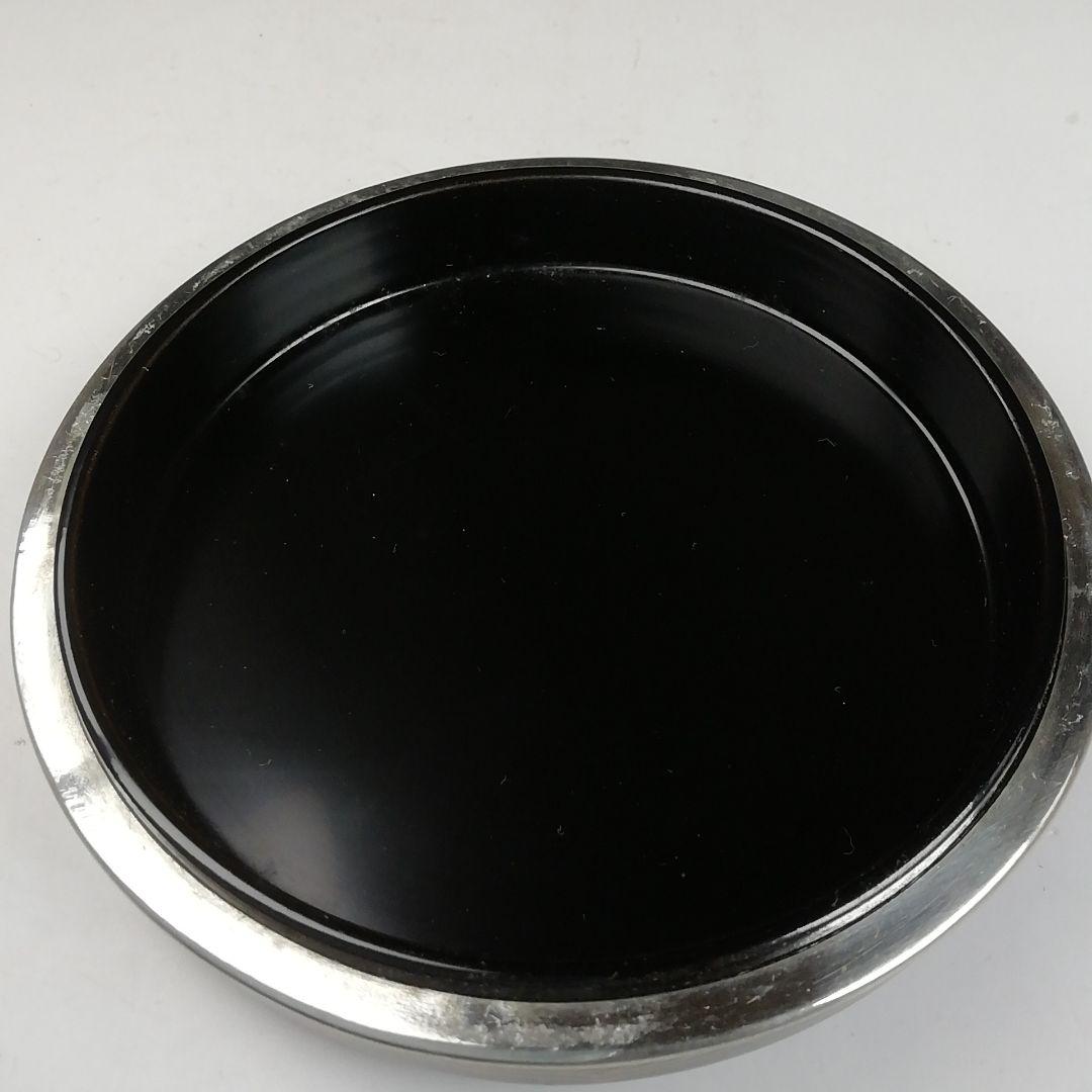 Ｔ８３６　香合　『手鏡蒔絵』『錫縁香合』『新井司峰 作』　共箱　茶道具