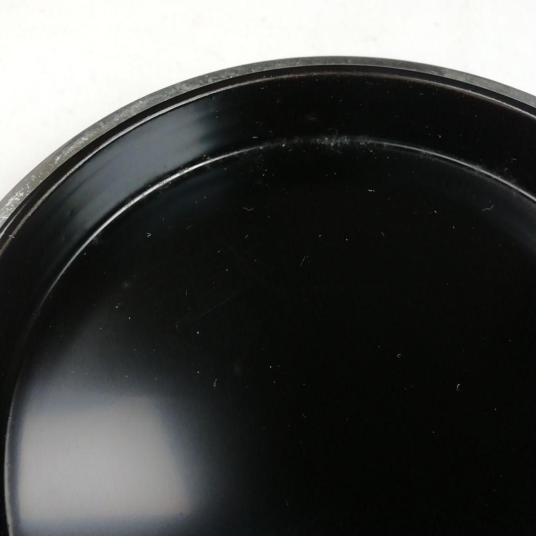 Ｔ８３６　香合　『手鏡蒔絵』『錫縁香合』『新井司峰 作』　共箱　茶道具