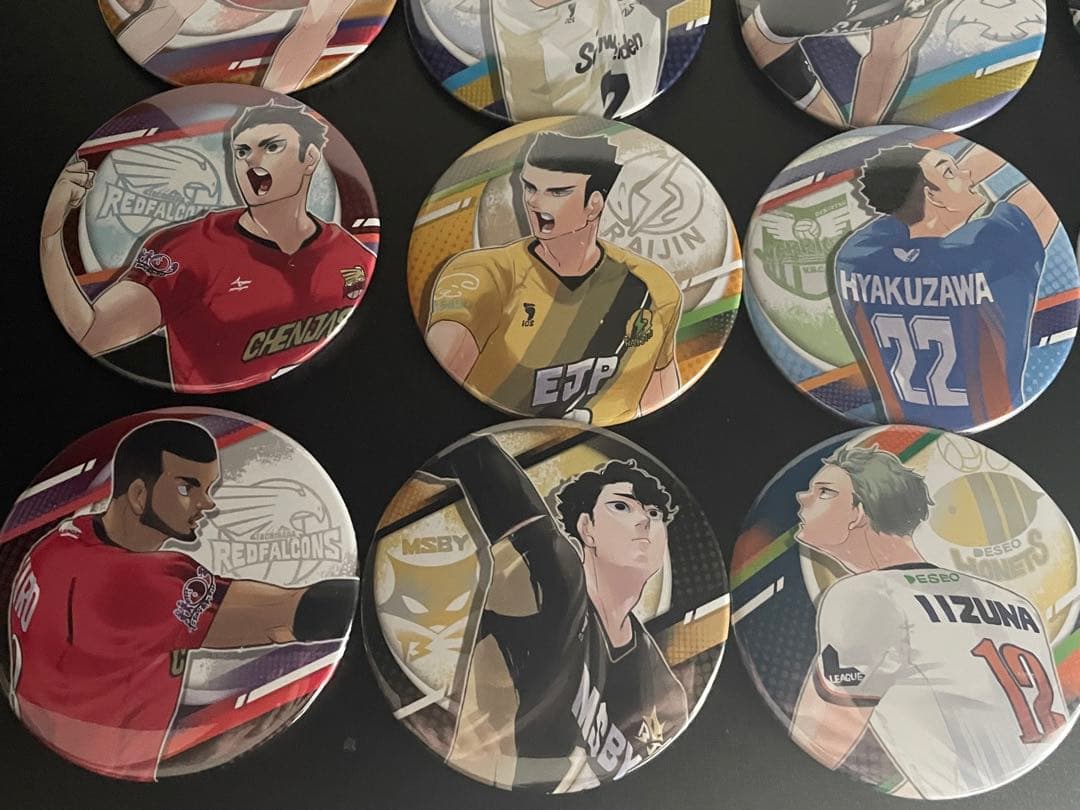 ハイキュー Vリーグ 原画 缶バッジ コンプリート 全種類
