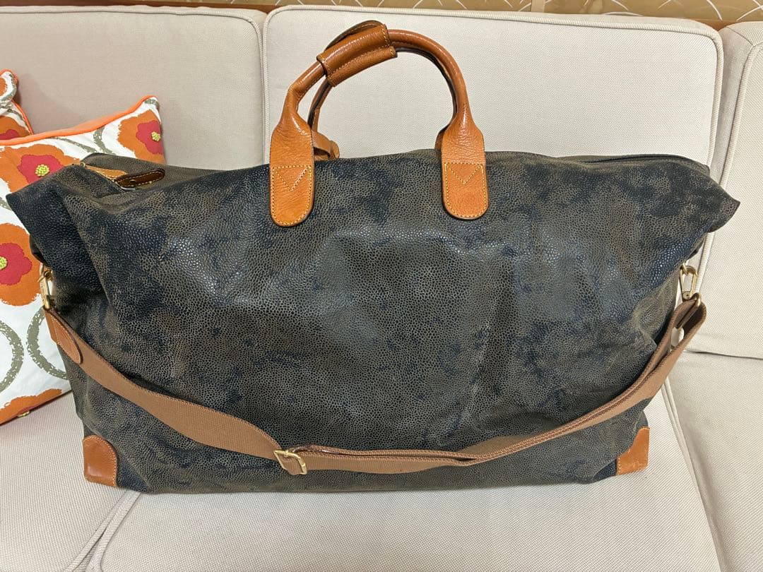 BRIC'Sブリックス　レザー ボストンバッグ　イタリア　大容量　シボ革　レトロ