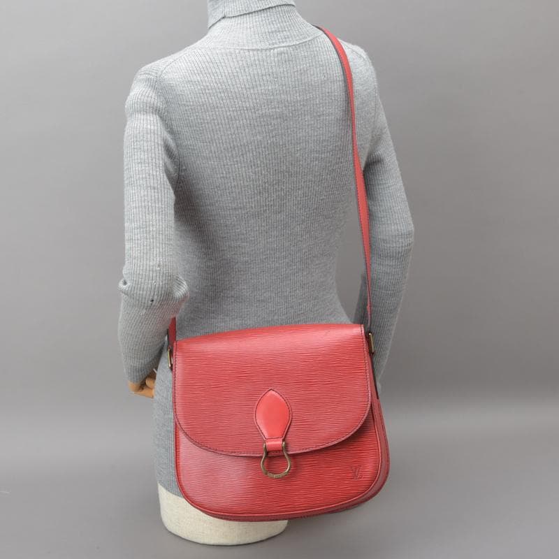 美品◇ルイヴィトン サンクルー ショルダーバッグ M52197 エピ レザー 赤