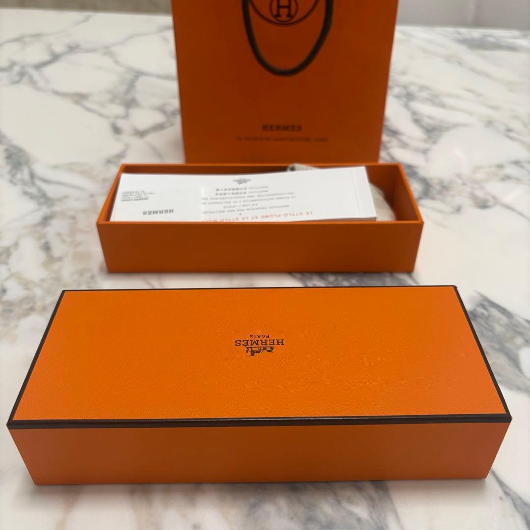 【未使用品】HERMES エルメス　ノーチラス　青い　ボールペン　文具