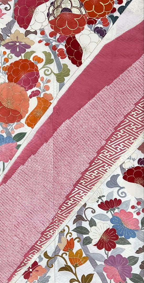 振り袖　フルセット　長襦袢付　成人式　振袖　金彩加工　刺繍入り　絞り入り　628