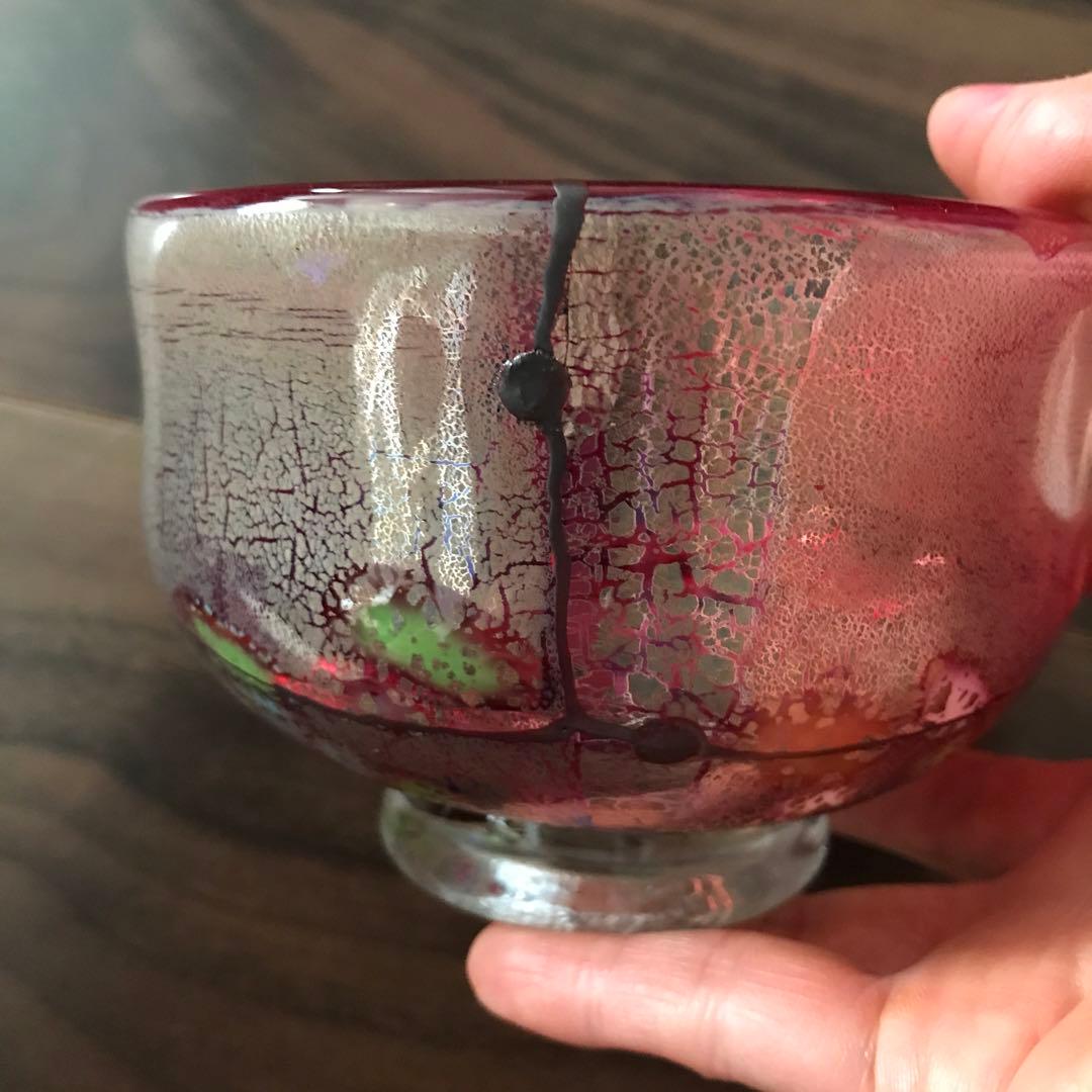 大川薫 銀継ぎ玻璃茶碗