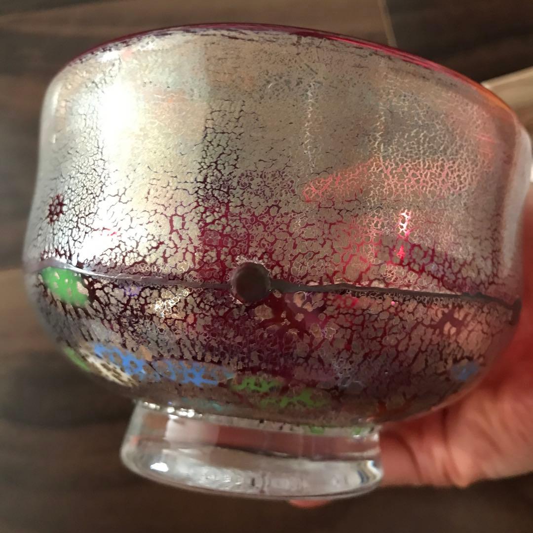 大川薫 銀継ぎ玻璃茶碗