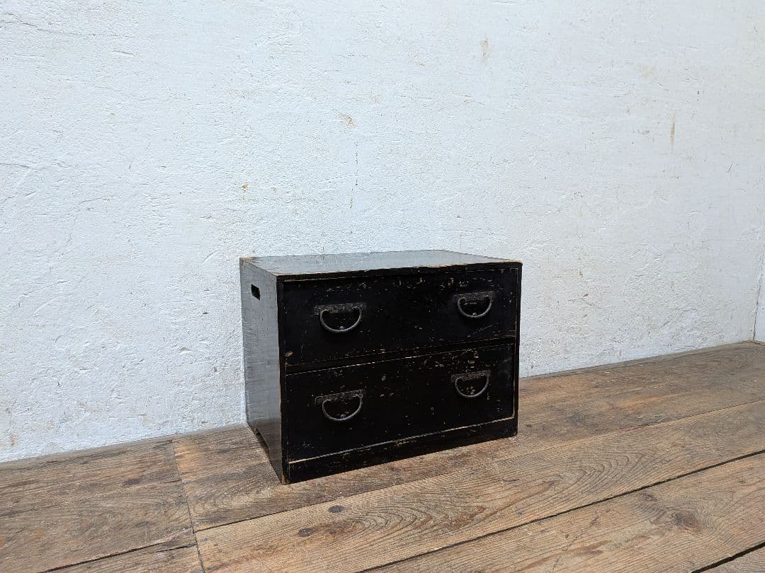 1112 アンティーク　無骨な小箪笥　収納棚　引き出し　陳列台　ケース　レトロ
