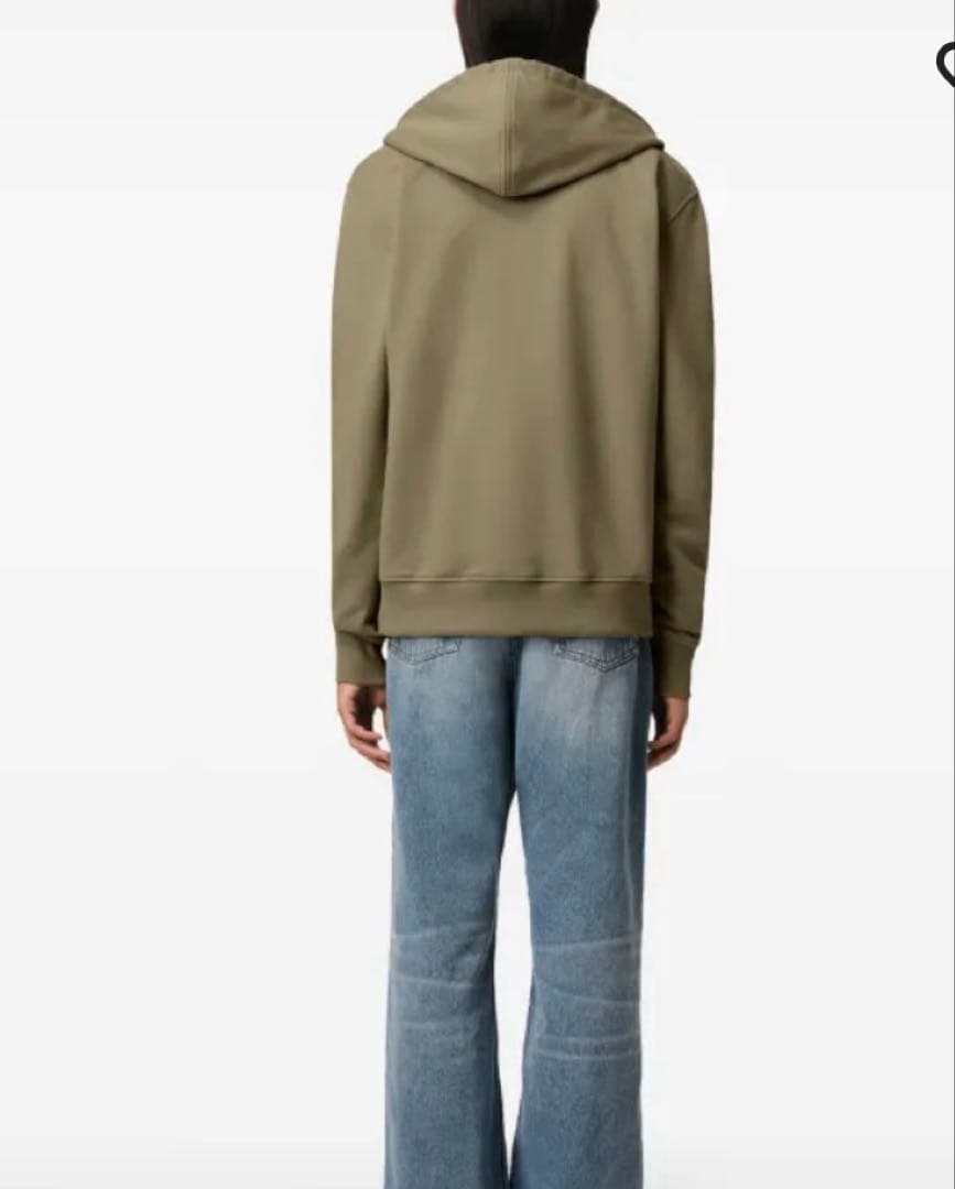 AMI PARIS オリーブグリーンAMIDE COEUR ジップパーカー