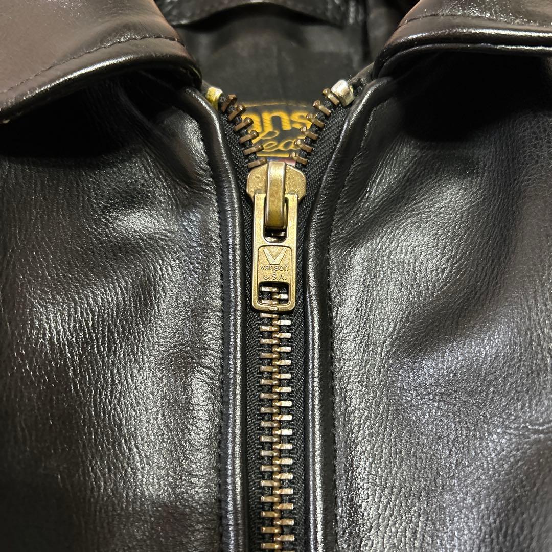 美品 VANSON シングルライダース ENFIELD メンズ 36(S)