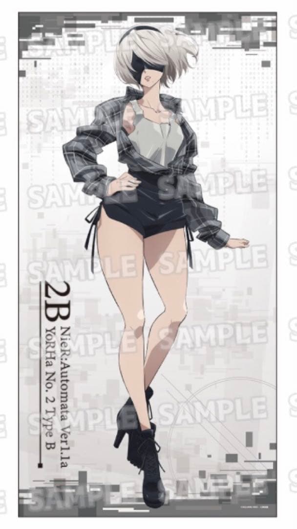 【等身大&B2】 ニーアオートマタ ドンキ 2B タペストリー2種