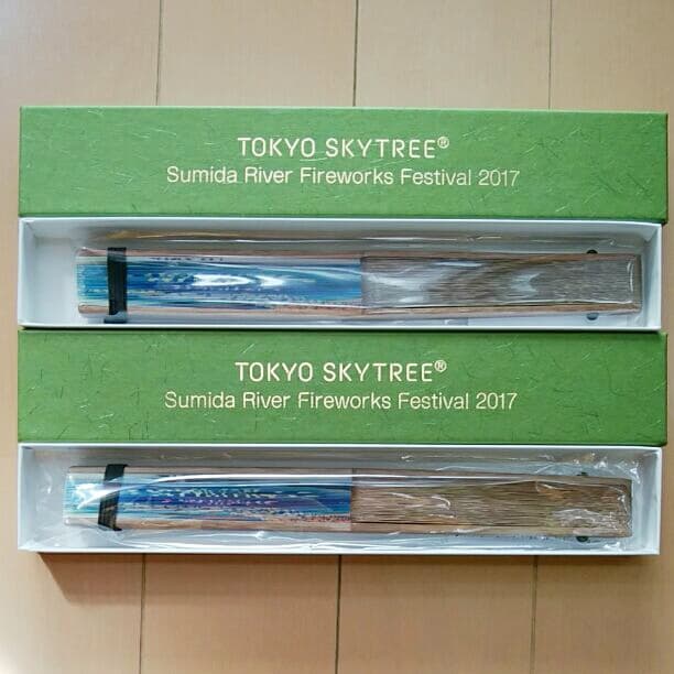 東京スカイツリー　扇子と手ぬぐい