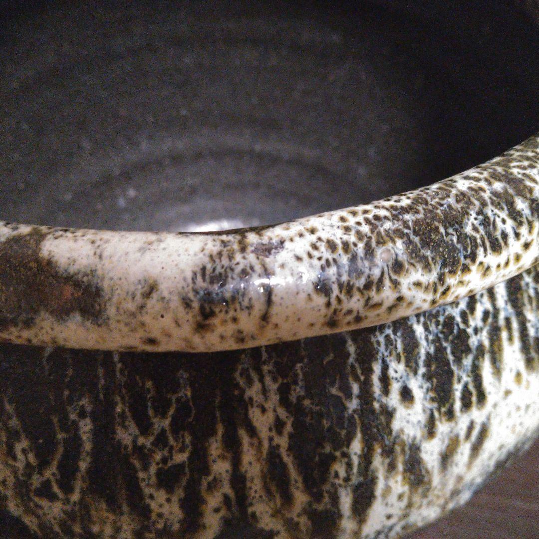 NO362 堤焼　甕　瓶　宮城　仙台　民芸　時代物