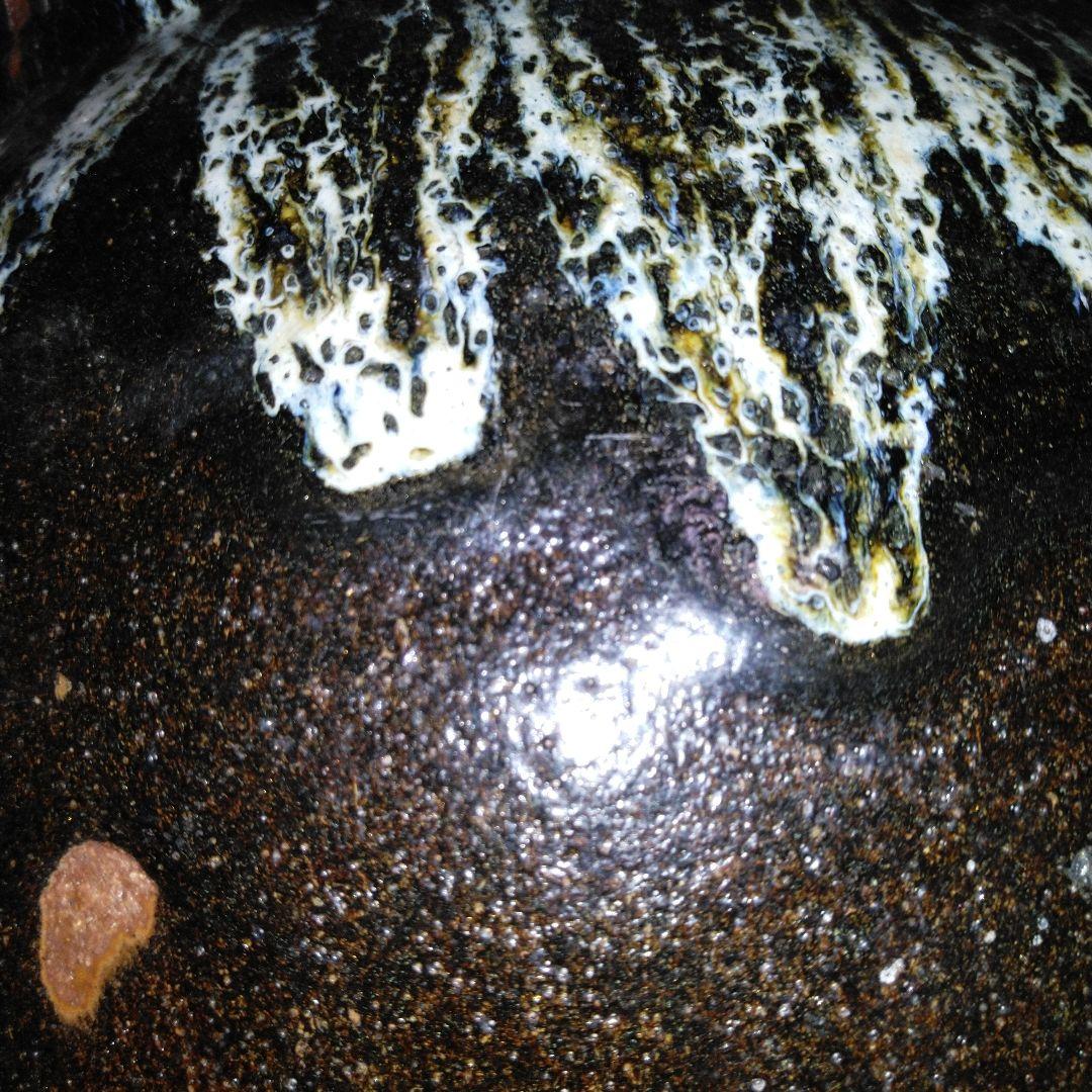 NO362 堤焼　甕　瓶　宮城　仙台　民芸　時代物