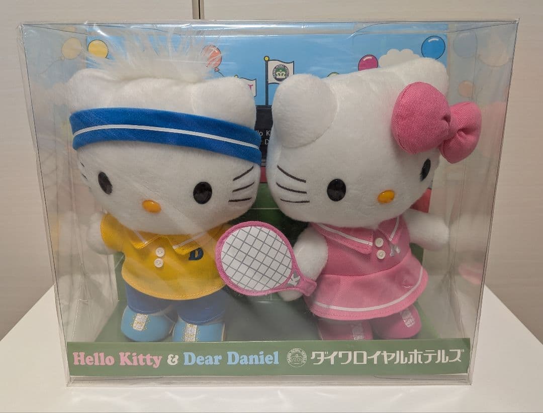 ハローキティ&ダニエル　ダイワロイヤルホテルズ限定ぬいぐるみ　テニスルック