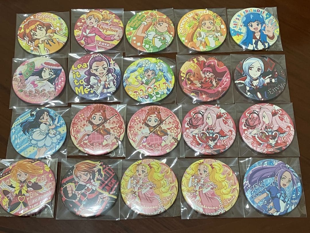 プリキュア トゥインクル缶バッジ 69点 まとめ セット売り
