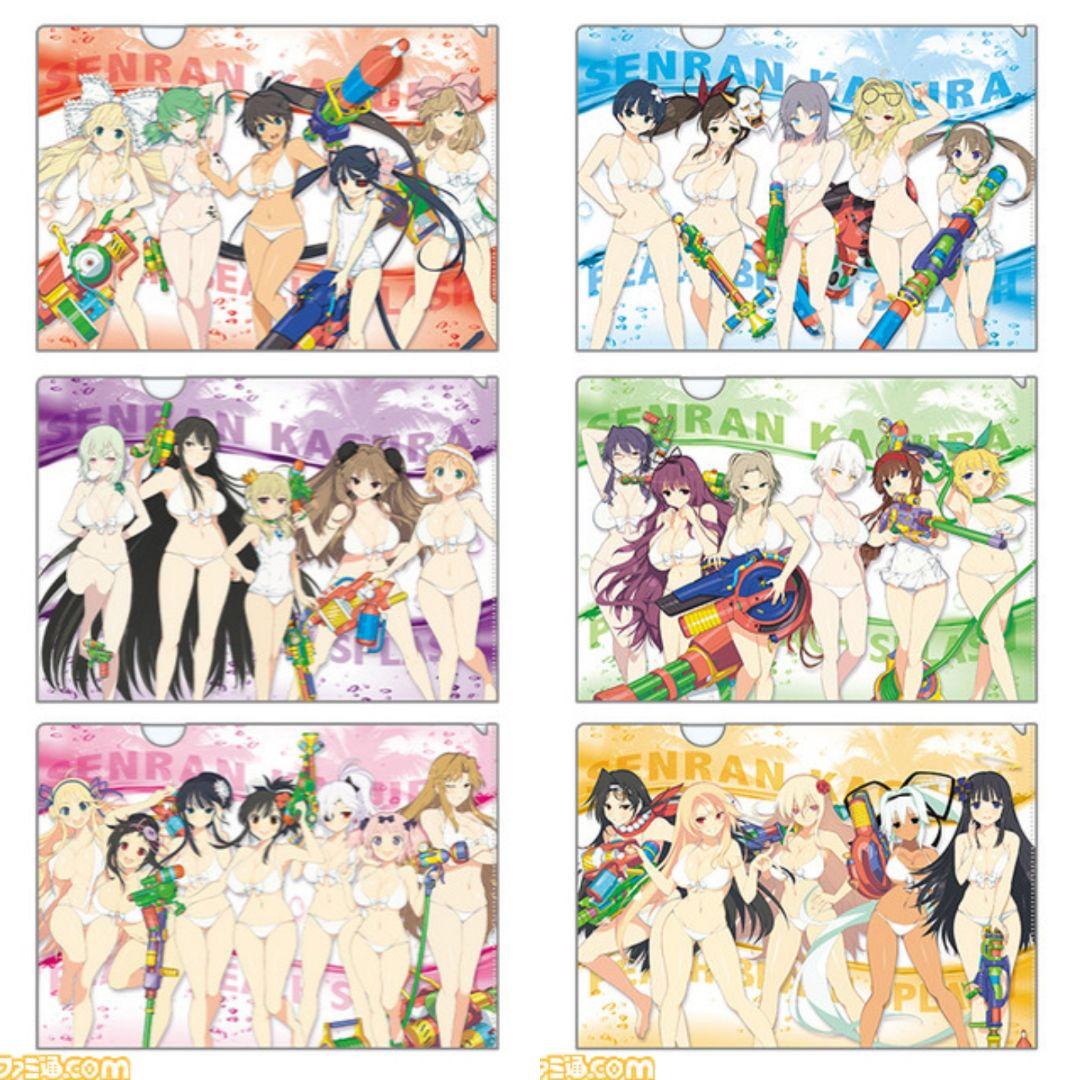 閃乱カグラ 5周年記念出張購買部 A4クリアファイル 6枚セット