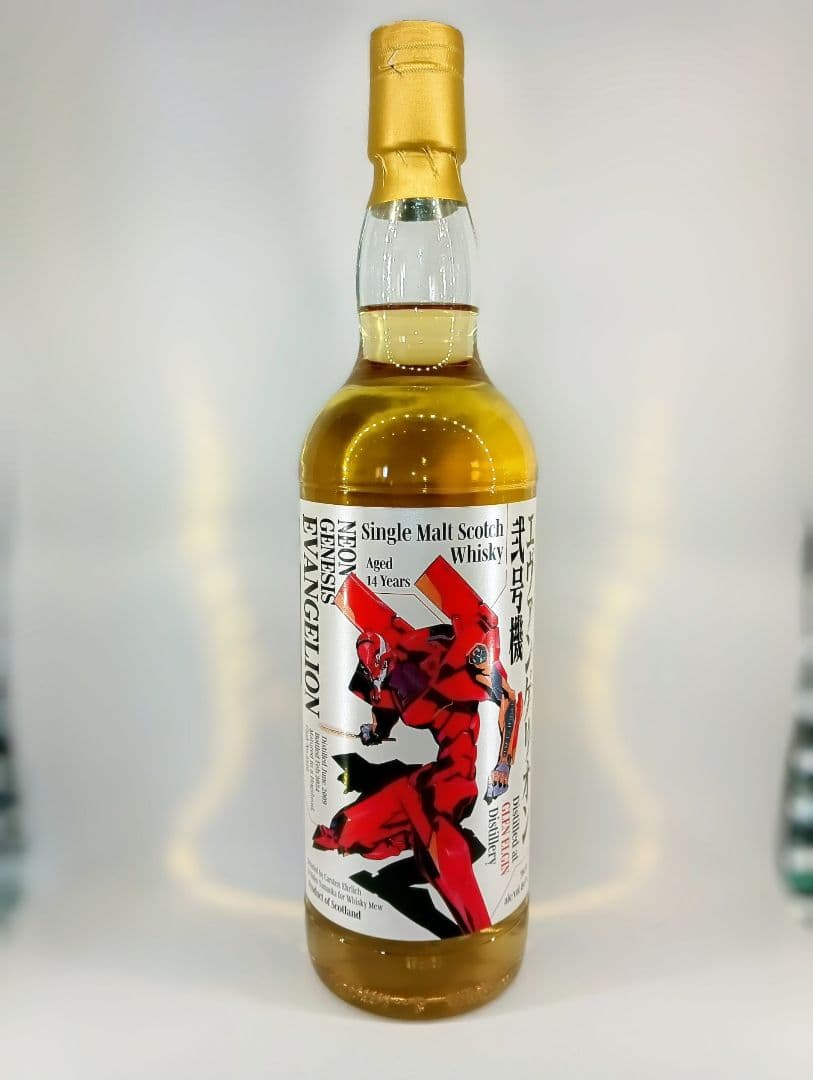 ウィスキーミュウ『新世紀エヴァンゲリオン』弐号機ラベル 　グレンエルギン2009