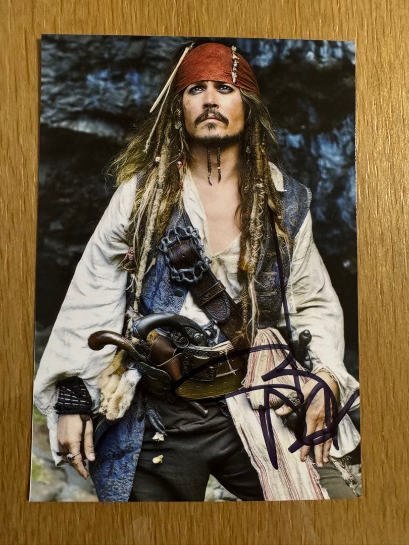 東京コミコン ジョニーデップ 直筆サイン入り写真 ② パイレーツオブカリビアン