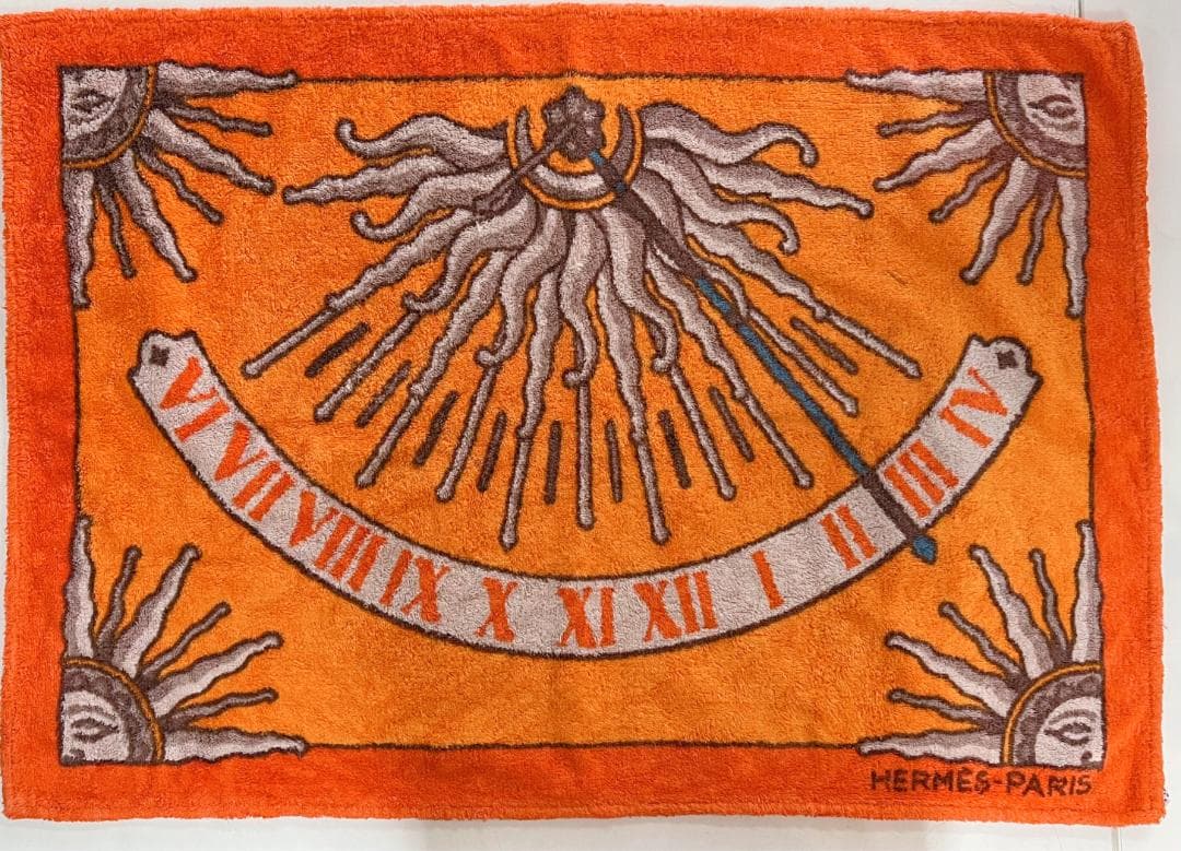【HERMES】エルメス　バスマット　ビーチタオル　エルメスカラー