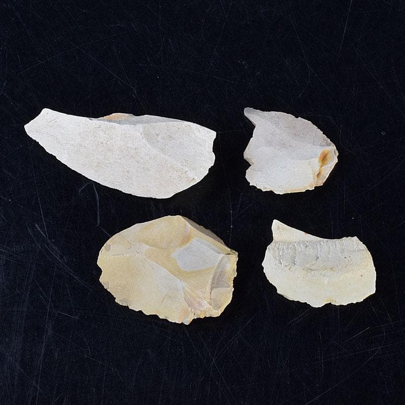 秋田県横手市出土　旧石器時代　陶片　土器　4点　C　R8566