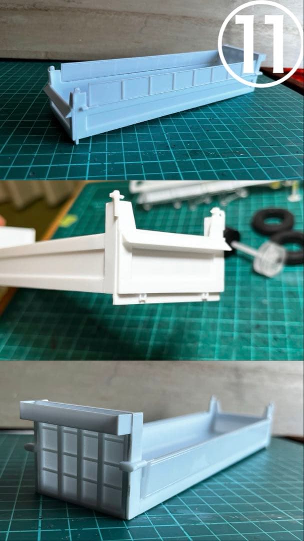 1/50 3軸 トレーラー ダンプ ケンクラフト 日野 プロフィア 用 建機