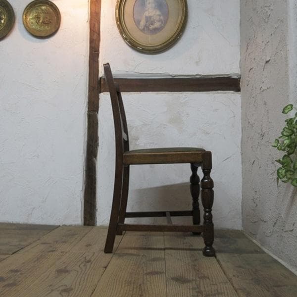 イギリス アンティーク 家具 ダイニングチェア 椅子 イス 英国 4015e