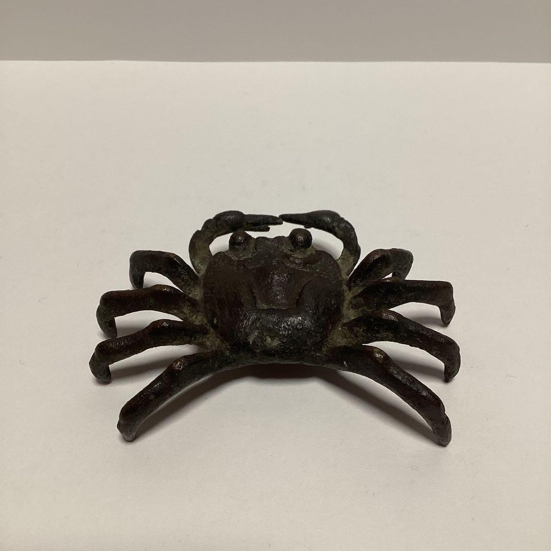 銅製　蟹　机上の友　アンティーク　ヴィンテージ
