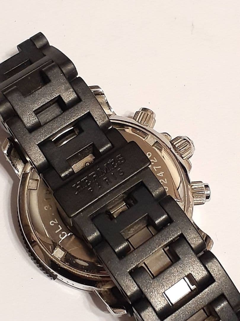 エルメス クリッパー ダイバー CL2 315 クロノグラフ 腕時計 デイト