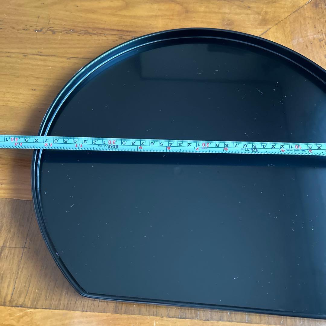 輪島塗り漆器　卓上膳　黒色円形漆器 大きめ　5客　木箱入り　美品お値下げしました