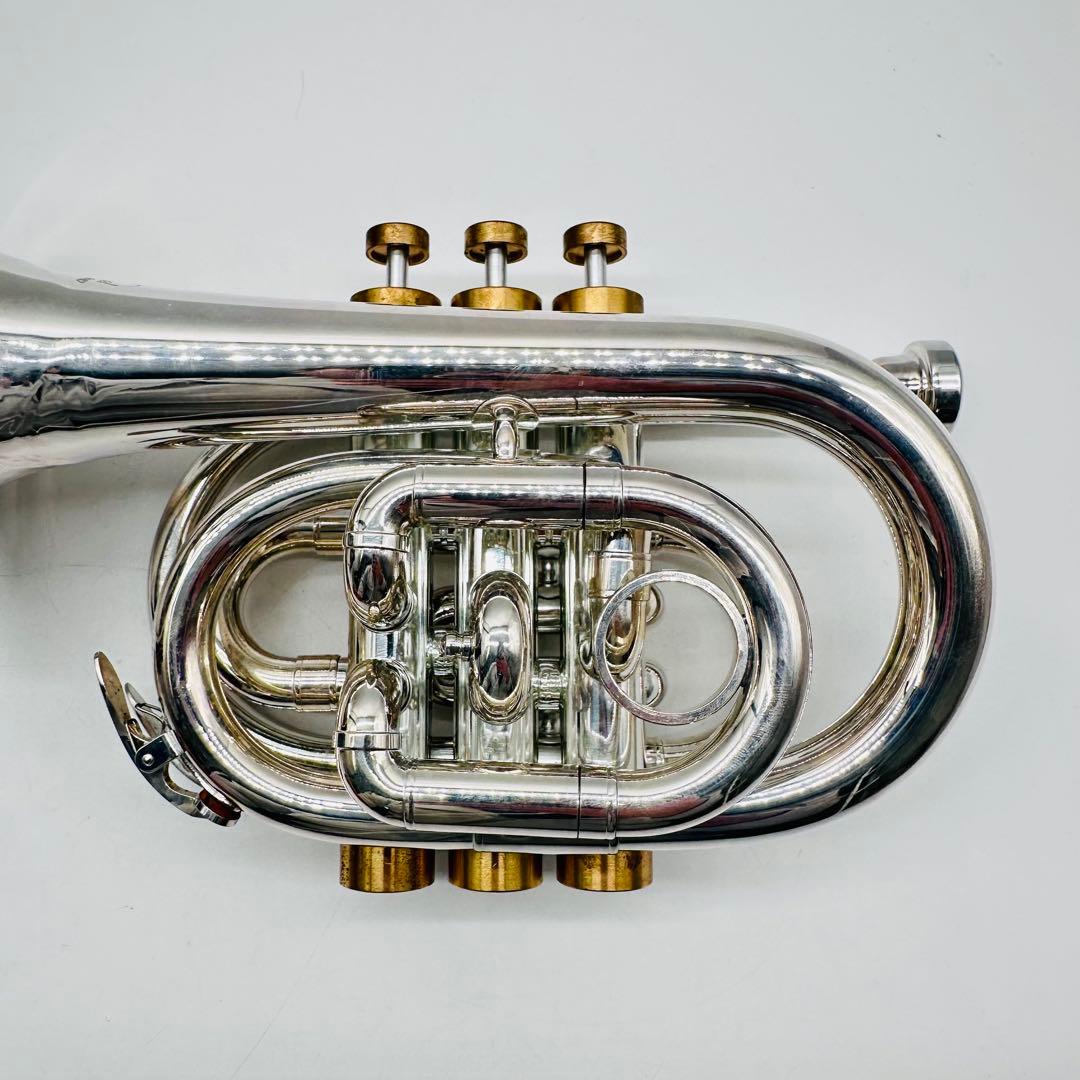 ジェイマイケル　ポケットトランペット　　TR-400PSL　管楽器　別パーツ付き