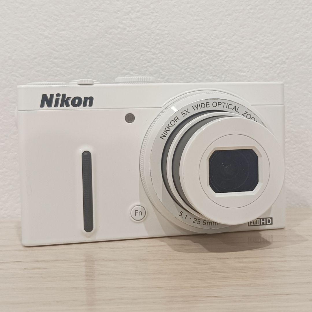 美品 訳あり Nikon COOLPIX P330 ホワイト デジカメ 説明書