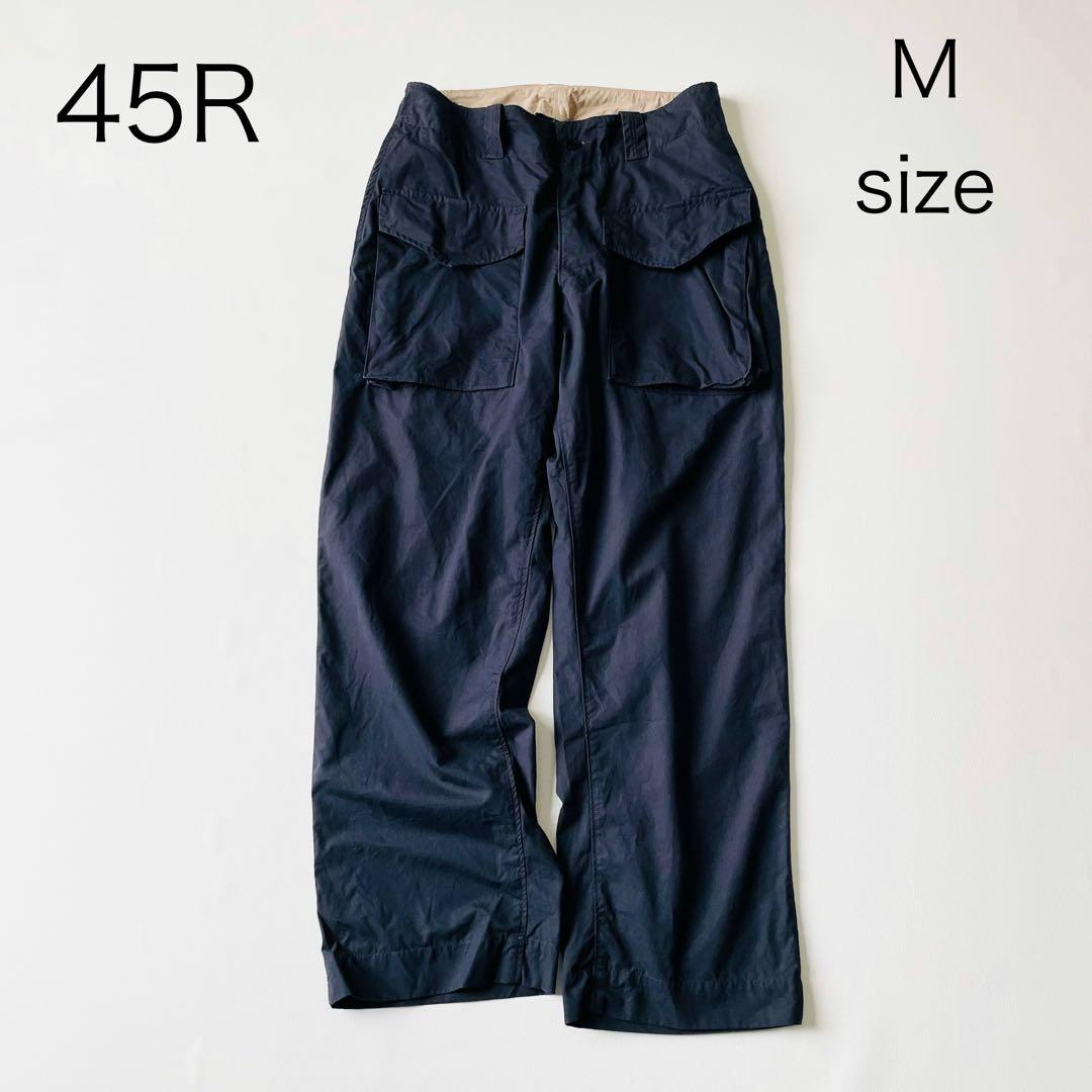 4802【美品】45R チノパン ウェザーの908セイルパンツ　M 紺　日本製