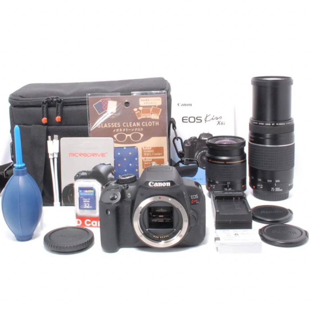 豪華フルセット⭐️Canon EOS kiss X6i⭐️超望遠ダブルレンズ