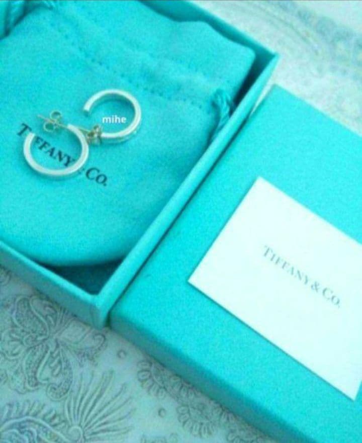 現行品 磨き済 ティファニー 1837 フープ ピアス スモール シルバー