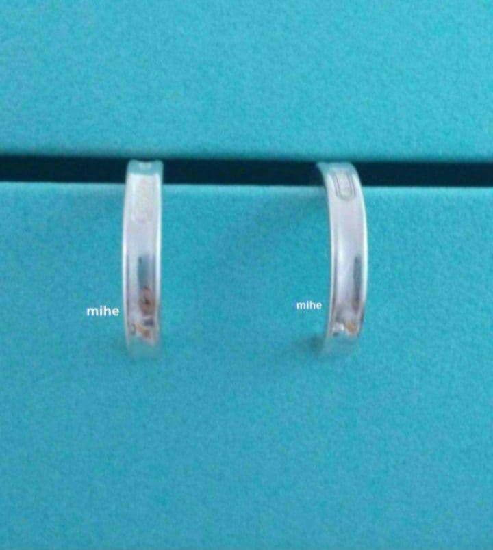 現行品 磨き済 ティファニー 1837 フープ ピアス スモール シルバー