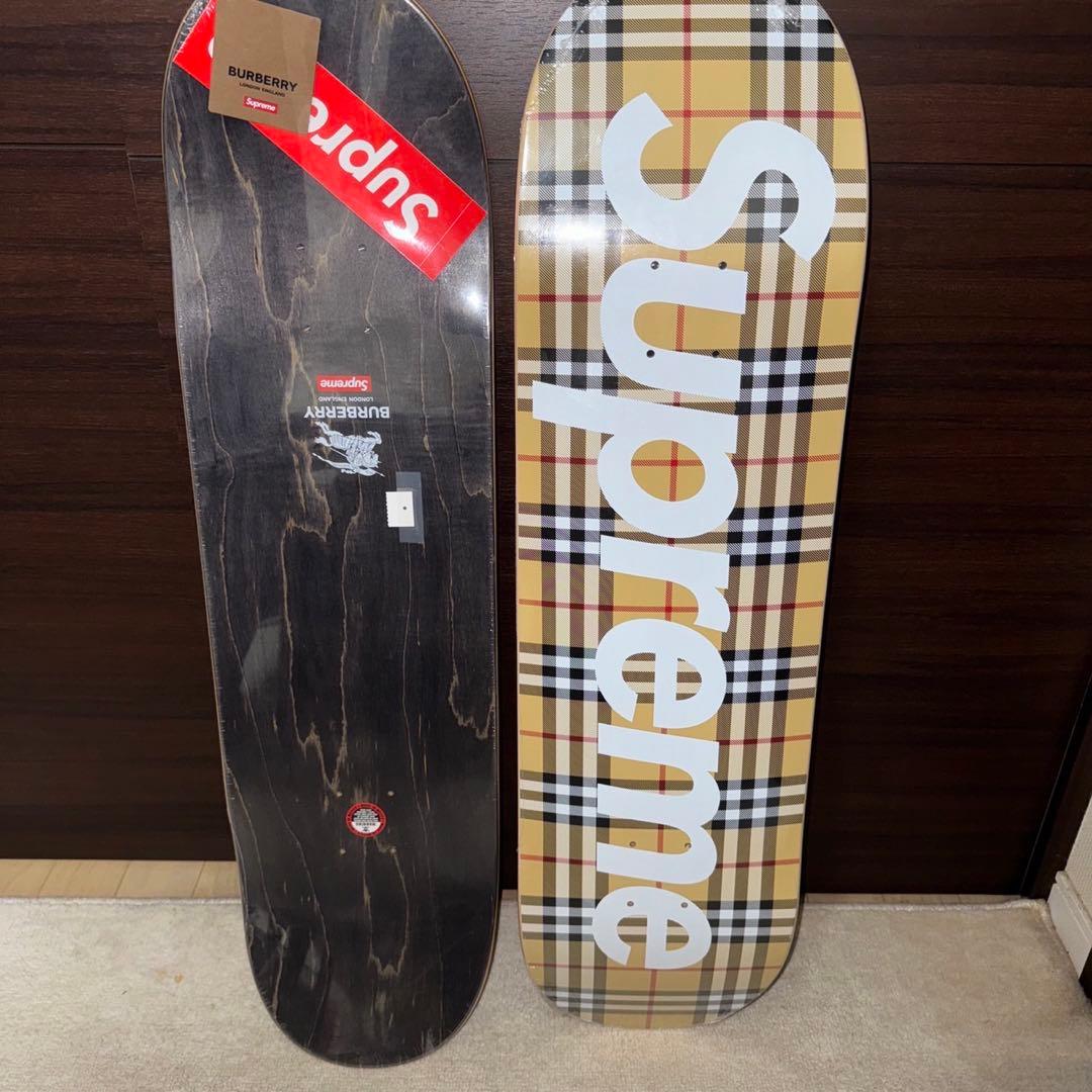 22SS 新品 Supreme Burberry Skateboard デッキ